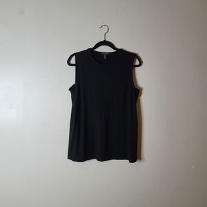 Eileen Fisher Crew Neck Jersey Sleeveless Top Size Small